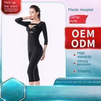 Shapewear post-chirurgical intégral personnalisé par le fabricant, effet push-up, haute compression, antibactérien, en Spandex, contrôle du ventre et de la taille