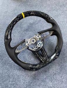 Volante de Cuero para <span class=keywords><strong>Mazda</strong></span> <span class=keywords><strong>Speed</strong></span> 3, <span class=keywords><strong>Speed</strong></span> 6, MX5, <span class=keywords><strong>MX</strong></span>-<span class=keywords><strong>5</strong></span>, Miata, con Alcántara, Gamuza, Fibra de Carbono, Luz LED, Indicador de RPM - Product Image 2