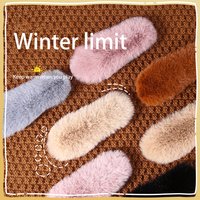 Semelles intérieures chaudes et moelleuses pour enfants avec poils de lapin et base en feutre, inserts de chaussures chauffants pour enfants
