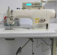 Machine à coudre industrielle à point droit d'occasion, ferme-sacs, couture, machine à coudre industrielle à point droit pour vêtements
