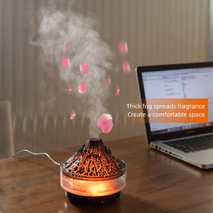 Produits tendance 2025 nouveautés Magma fissures volcan arôme diffuseur vaporisateur <span class=keywords><strong>LED</strong></span> sept couleurs lampe liquide humidificateur - Product Image 4
