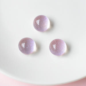 Venta al por Mayor de Materiales para Manualidades, Accesorios de Resina Semicirculares Transparentes con Diseño de Cielo Estrellado, Accesorios para el Cabello - Product Image 4