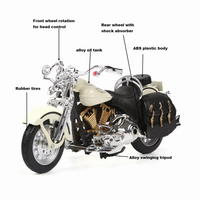 Figurines de moto en alliage Prince Halley, échelle 1/12, jouets pour enfants, modèle de course de vélo de sport, Simulation de voiture, collection pour garçons