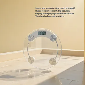 थोक परिशुद्धता रिचार्जेबल वयस्क पैमाने घरेलू एलसीडी इलेक्ट्रॉनिक शरीर वजन डिजिटल स्वास्थ्य संकेत ग्लास - Product Image 4