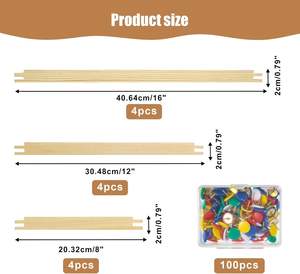 6 juegos <span class=keywords><strong>de</strong></span> barras <span class=keywords><strong>de</strong></span> estiramiento para bordado con 100 grapas para regalos <span class=keywords><strong>de</strong></span> cumpleaños para mujeres - Product Image 2