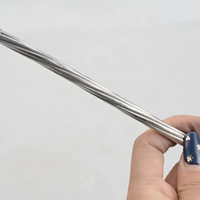 Conductor de Aluminio Redondo de 25 mm², Laminado en Frío, Alta Conductividad, para Líneas de Transmisión Aéreas, Proyectos de Construcción de Cables
