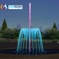 Fontaine d'eau de danse musicale en plein air, DESIGN sans conception, haute qualité