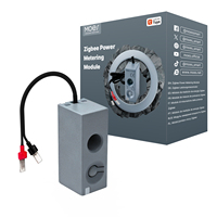 Módulo de Medición de Energía Inteligente Monofásico MOES Tuya Zigbee, Monitor de Consumo Eléctrico de 63A con Transformador de Corriente Integrado