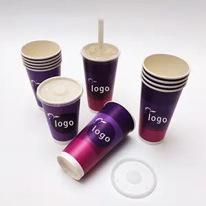 Customized Logo Biodegradable High Quality Paper Cups For Cold Drinks