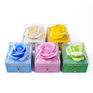 Wholesale Sliding <b>Drawer</b> Jewelry Container Elegant Flower Box Display for Jewelry Packaging - Product Image 3