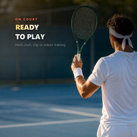 Raquette de tennis professionnelle en fibre de carbone et nylon, 27 pouces, design monobloc, pour hommes/femmes, modèle Fujian SY1117-Influence by Influence