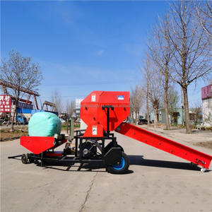 Mini empaquetadora automática de ensilaje de maíz Máquina empacadora y envolvedora de ensilado de hierba redonda de heno - Product Image 1