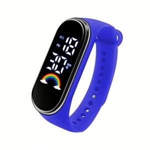 Reloj Deportivo Digital Kawaii para Hombre, con Pantalla LED Ovalada de Plástico ABS, Correa con Cierre, Resistente al Agua 3BAR, Monitoreo de Salud - Product Image 3