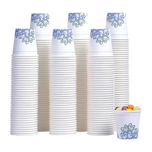 Wholesale Eco-Friendly 8oz 12oz Disposable Paper Cups Custom Printed Single Wall Insulated Cups for Hot Coffee Tea Drinks