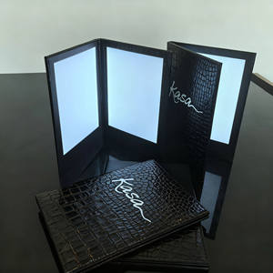 ป้ายเมนู LED แบบชาร์จไฟได้ พร้อมขาตั้ง แบบสองหน้า ขนาด A4 สำหรับร้านอาหาร ร้านกาแฟ ร้านขนม - Product Image 2