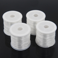 Fil de Nylon Monofilament Transparent Mercerisé Haute Ténacité 0,5 mm 150 m/rouleau pour Fabrication de Bijoux DIY, Broderie et Couture (Vente en Gros)