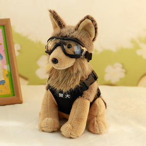 Custom Dier Politie K9 Hond Pluche Speelgoed Wolf Hond Pop Knuffel Puppy Speelgoed Cadeau - Product Image 5