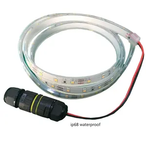 Ip68 ip69 strip lampu led untuk tangki ikan, lampu led tahan air 12v 24V 5w/M 2835 4000k 6000k