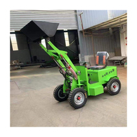 Hocheffizienter Mini-Traktor Allradantrieb Elektrowlader Selbstlader Kleinerlader mit Frontlader