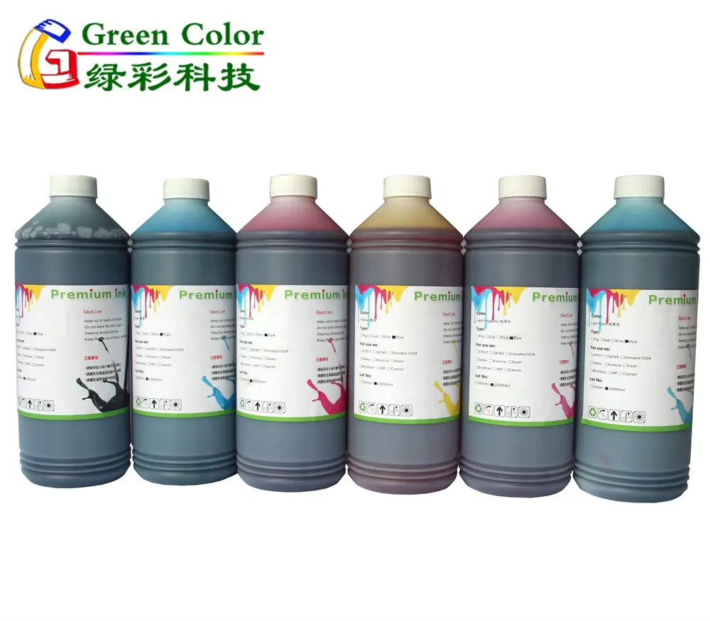 Hoge Kwaliteit Levendige Kleur Universele Dye Inkt 1000Ml Voor Hp Canon Ep Brother Inkjet Printer