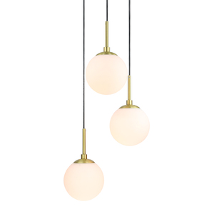 Nhà cung cấp thủy tinh màu trắng bóng phòng khách <span class=keywords><strong>Globe</strong></span> LED treo ánh sáng trang trí đèn chùm và đèn Mặt dây chuyền - Product Image 5