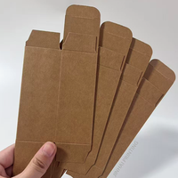 Fabricant d'emballages en papier de luxe recyclé sur mesure, boîte en papier kraft pliable pour cosmétiques, boîte pour flacon d'huile essentielle, boîte cadeau
