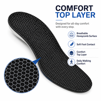 Plantillas Ortopédicas OEM para Fascitis Plantar, Soporte de Arco para Hombres y Mujeres, Inserciones de Gel PU para Alivio de Pies Planos, Correr y Caminar