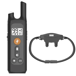Collier de dressage électrique pour chien avec télécommande 1600 pieds, Rechargeable, étanche, collier de dressage pour chien - Product Image 1