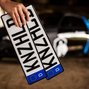 Op maat gemaakte acryl 3D driedimensionale plastic <span class=keywords><strong>letter</strong></span> auto decoratieve kentekenplaat - Product Image 1