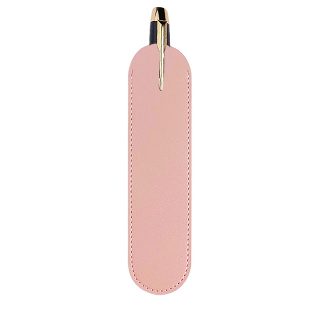 Hot Sale PU Leather Pen Case Customized LOGO Advertising Stationery Pen Sleeves Wholesale