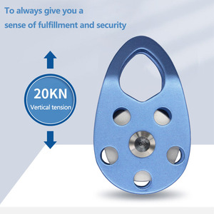 7075 nhẹ hợp kim nhôm nhỏ ròng rọc một bên đường kính 15mm để cứu hỏa và leo dây bảo vệ mùa thu - Product Image 4