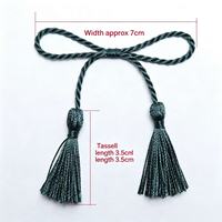 Accessori all'ingrosso in poliestere 100% ecologico con doppia nappa per borse, scarpe e abbigliamento, taglia piccola