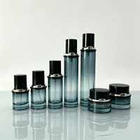 Ensembles d'emballages cosmétiques en verre : pots à crème 30, 50, 100 g, flacons compte-gouttes pour huile capillaire 30 ml, flacons à lotion uniques avec pompe à pression 50, 100, 120 ml