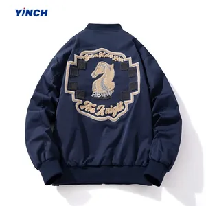 Blouson Bomber Homme LAYENNE <span class=keywords><strong>de</strong></span> Haute Qualité, Style Universitaire Tendance Hiver avec Broderie Lettres Baseball - Product Image 1