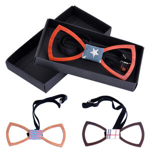 Nouveau modèle de coffret cadeau <span class=keywords><strong>noeud</strong></span> <span class=keywords><strong>papillon</strong></span> en <span class=keywords><strong>bois</strong></span> sculpté et ajustable pour hommes - Product Image 2
