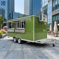 Remorque de restauration mobile pour festivals en plein air, bar à cocktails, camion de cuisine complet, chariot à glaces, café, jus, remorque de concession