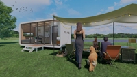 2025 Maison de conteneur Apple préfabriquée minuscule et mobile de luxe Maisons d'hôtel