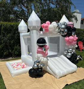 Castillo Inflable Blanco Pequeño para Niños, Brincolín para Bodas, Castillo Inflable Blanco para Saltar, Casa Blanca Pequeña para Niños - Product Image 6