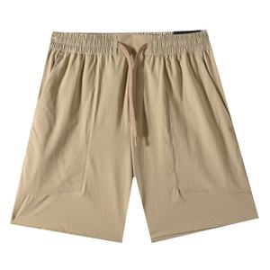 Pantaloncini Casual Estivi da Uomo JLM a Cinque Punti con Elastico in Vita, Fantasia Tinta Unita, Modello a Vita Media - Product Image 6