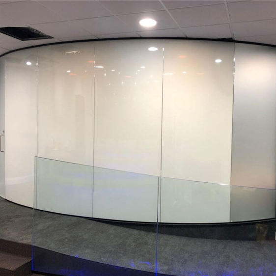 Smart Switchable Glass Price with PDLC Film, Electric Glass Wall Office Hotel Home Partition White to Opaque