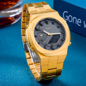 Analog Tốt Nhất Mới Nhất Phong Cách Chất Lượng Cao Thạch Anh Movet Không Thấm Nước Cá Nhân Người Đàn Ông Đắt Người Đàn Ông Tay Và Cổ Tay Đồng Hồ Kỹ Thuật Số Cho Nam Giới - Product Image 2