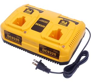 Chargeur de batterie double 7.2V-18V DC9320 Compatible avec Dewalt 18V 14.4V 12V 9.6V 7.2V NiCd NiMh Pod Style batterie XRP - Product Image 1