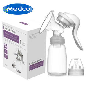 Extractor de leche manual portátil D-188 transparente sin BPA para uso doméstico con diseño de biberón grande - Product Image 4