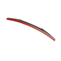 Aileron arrière style M3 en fibre de carbone pour BMW E46 Série 3 berline 1998-2005, becquet de coffre noir brillant