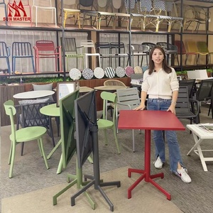 Muebles modernos para patio Barra alta de metal Mesa ajustable Terraza Café Restaurante Bistro Silla de <span class=keywords><strong>bar</strong></span> al aire libre y mesa plegable - Product Image 5