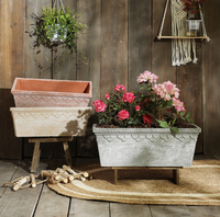 Grandes Plantes Récipient Carré Béton Plantes D'intérieur Terre Cuite Pot De Fleur Auto-Arrosage