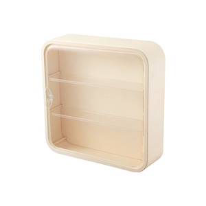 Étagère <span class=keywords><strong>de</strong></span> rangement murale transparente en plastique écologique, étanche, à trois niveaux, pour jouets et accessoires - Product Image 5