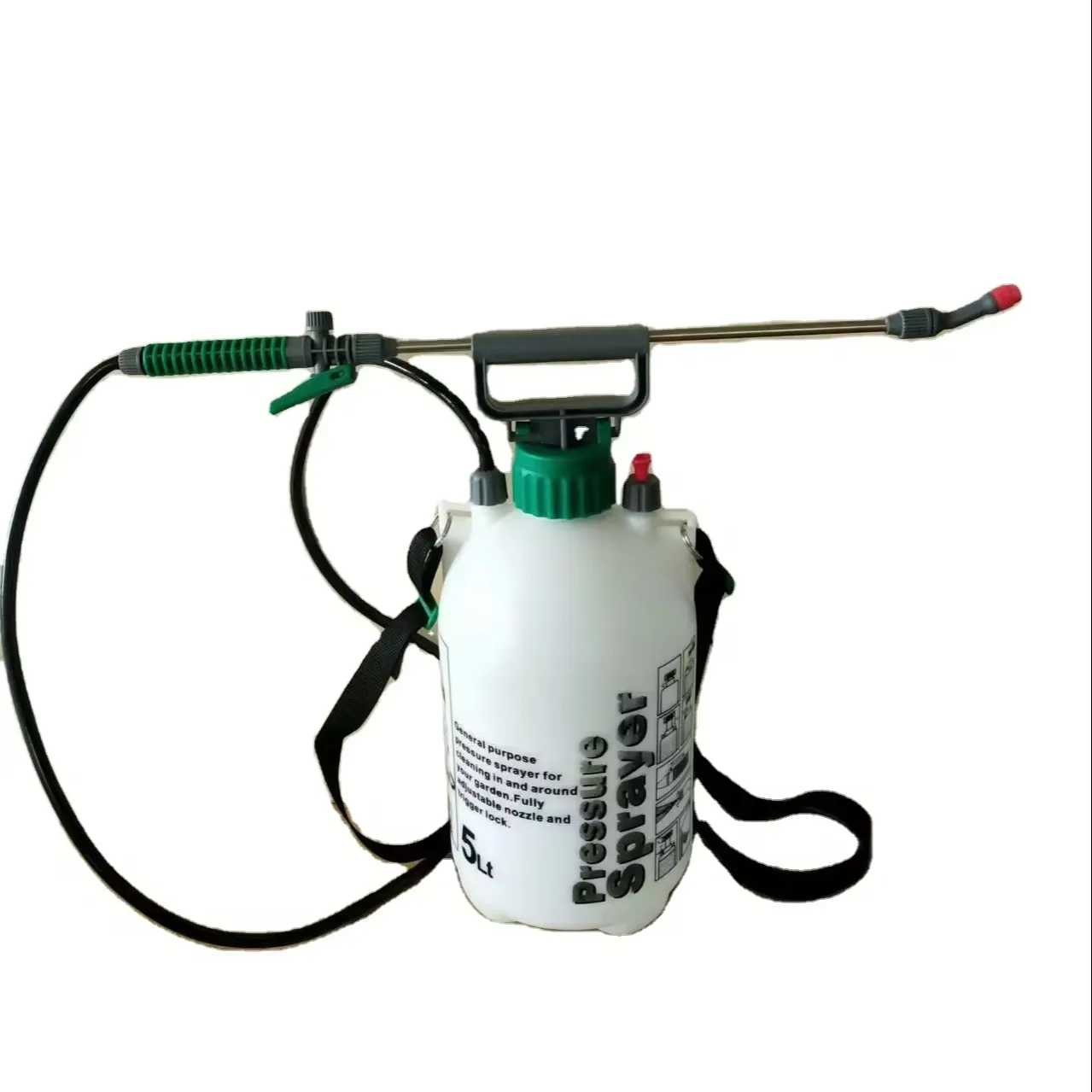 New Product Portable Knapsack Hand Nozzle Manual High Pressure Garden Sprayer 5 Liter Plastic Water Sprayer
