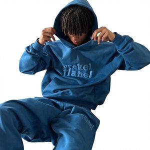 Sweat à capuche imprimé bouffant grande taille haut à la mode de haute qualité prix bon marché gros impression personnalisée poids lourd surdimensionné logo mens - Product Image 1