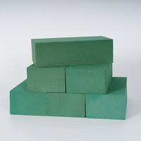 Briques de mousse florale en gros, forte absorption d'eau, fournitures pour arrangements floraux secs et humides